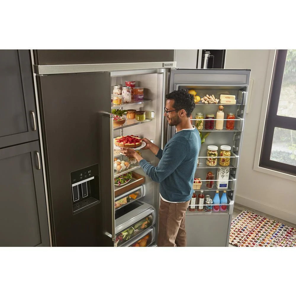 Kitchenaid KURR314KBS 24" Undercounter Refrigerator with Glass Door and Shelves with Metallic Accents and PrintShield™ Finish - Image 20