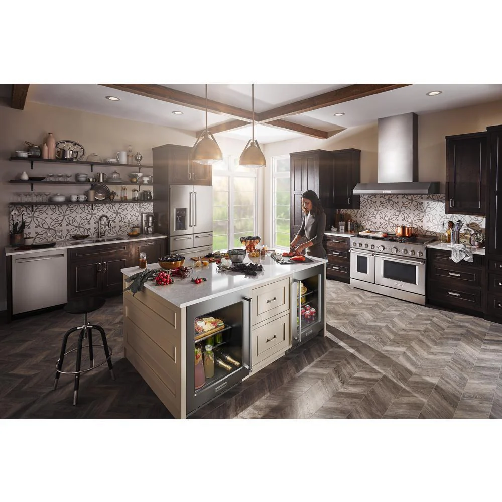 Kitchenaid KURR314KSS 24" Undercounter Refrigerator with Glass Door and Shelves with Metallic Accents - Image 21