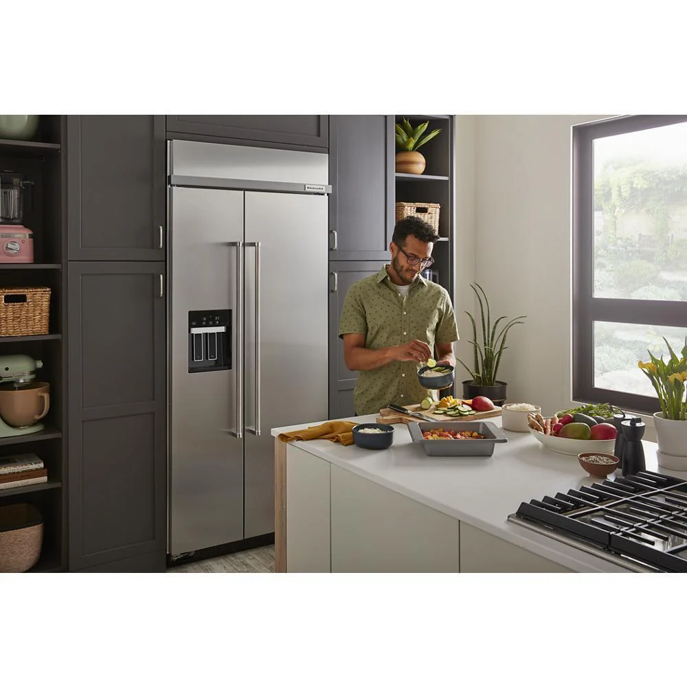 Kitchenaid KURR314KSS 24" Undercounter Refrigerator with Glass Door and Shelves with Metallic Accents - Image 23