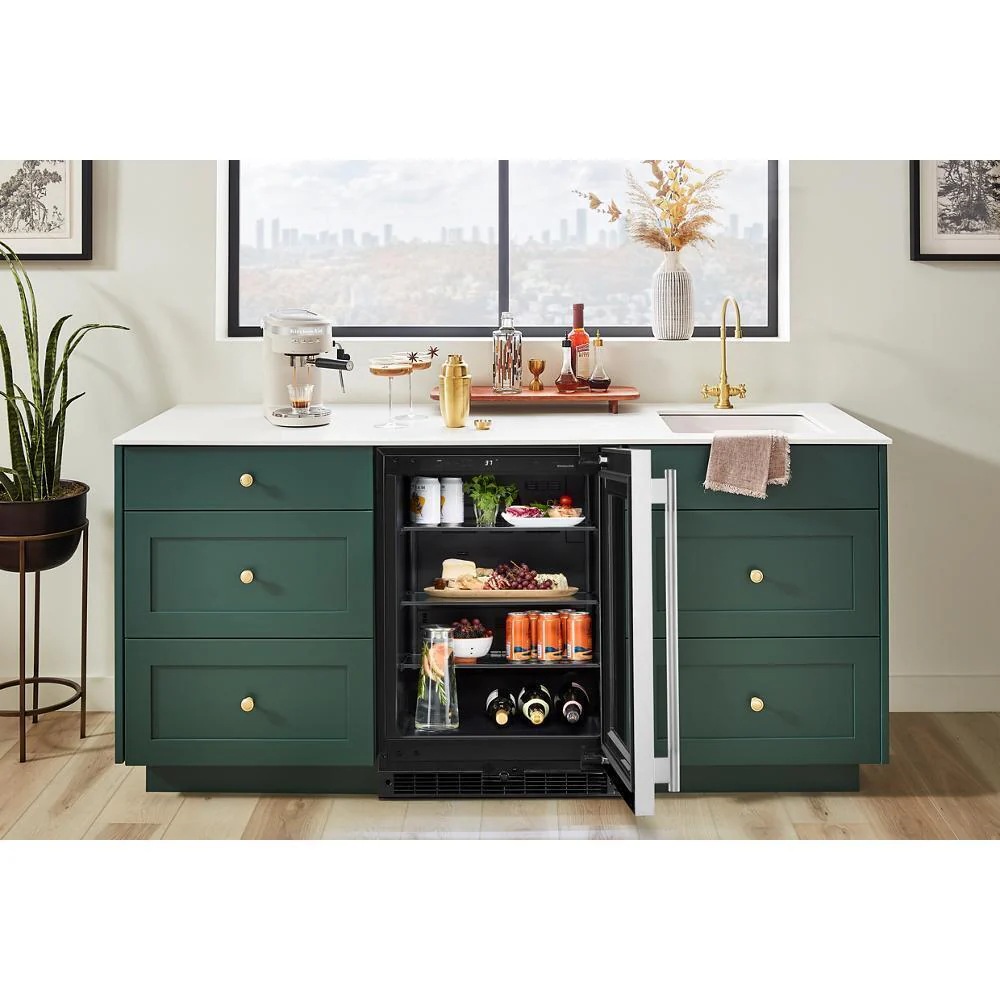 Kitchenaid KURR324SSB 24" Undercounter Refrigerator with Glass Door - Image 2