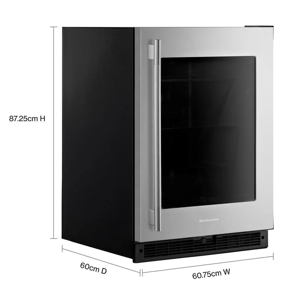 Kitchenaid KURR324SSB 24" Undercounter Refrigerator with Glass Door - Image 3
