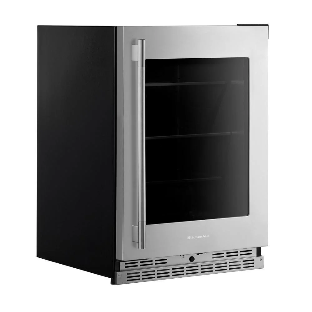 Kitchenaid KURR524SPS 24" Undercounter Refrigerator with Glass Door and Shelves with Metallic Accents - Image 6