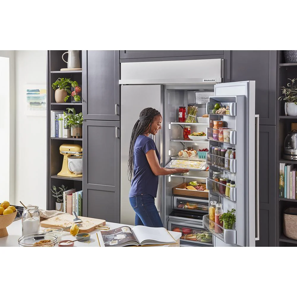 Kitchenaid KUWL314KSS 24" Undercounter Wine Cellar with Glass Door and Metal-Front Racks - Image 25