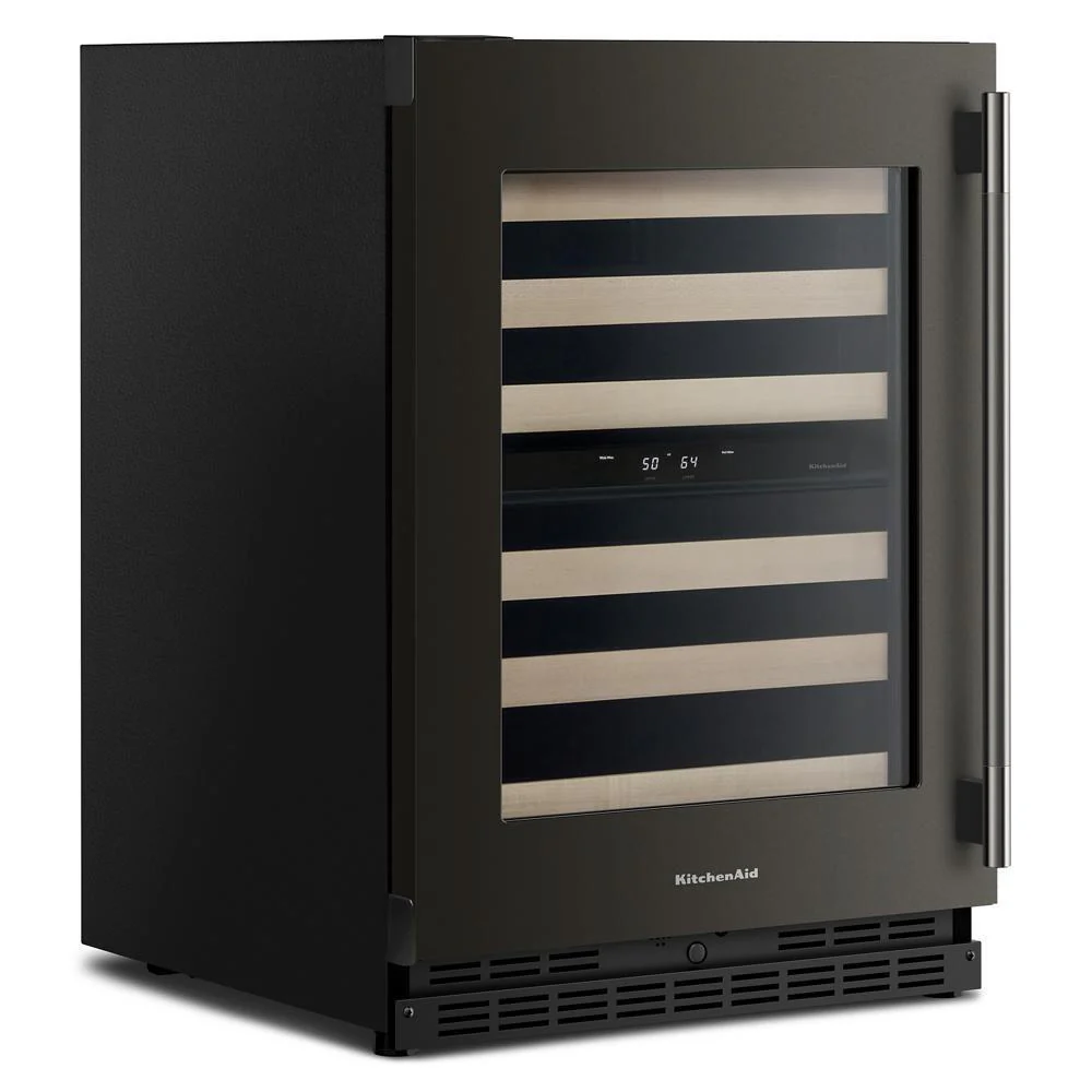 Kitchenaid KUWL524SBE 24" Undercounter Wine Cellar with Full-Extension Wood-Front Racks - Image 11