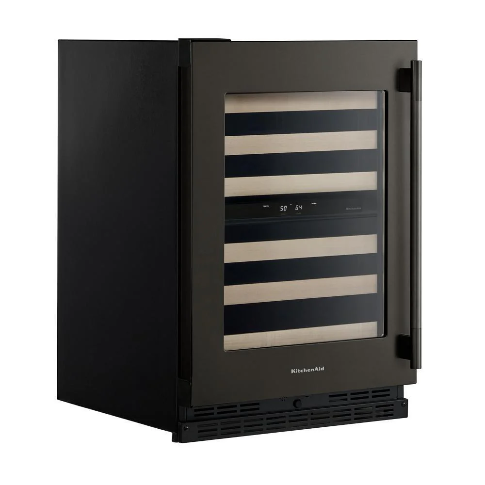 Kitchenaid KUWL524SBE 24" Undercounter Wine Cellar with Full-Extension Wood-Front Racks - Image 9