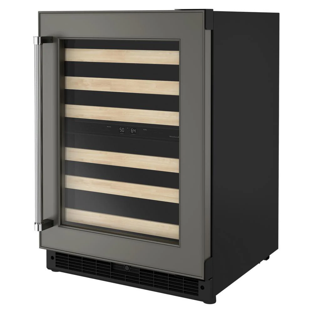 Kitchenaid KUWR214KPA 24" Panel-Ready Undercounter Wine Cellar with Wood-Front Racks - Image 3