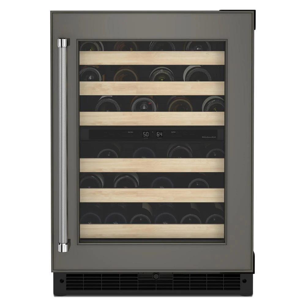 Kitchenaid KUWR214KPA 24" Panel-Ready Undercounter Wine Cellar with Wood-Front Racks - Image 4
