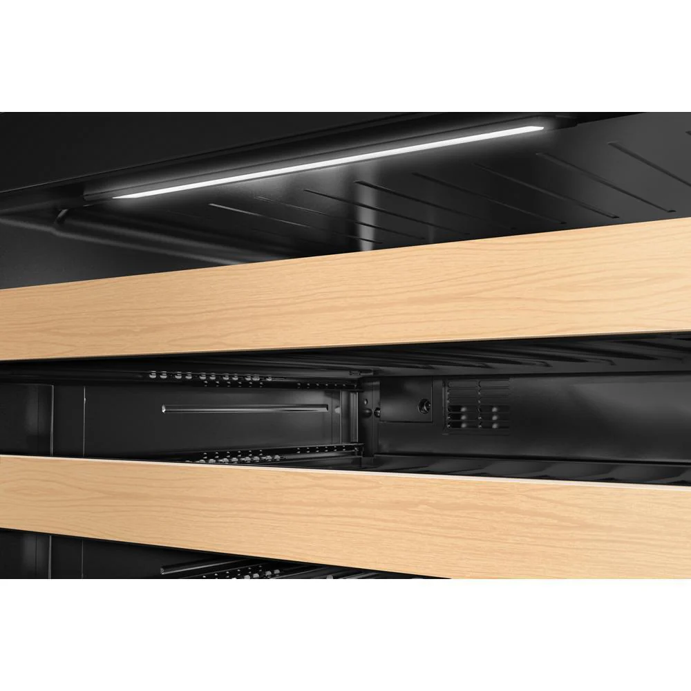 Kitchenaid KUWR524SBE 24" Undercounter Wine Cellar with Full-Extension Wood-Front Racks - Image 2