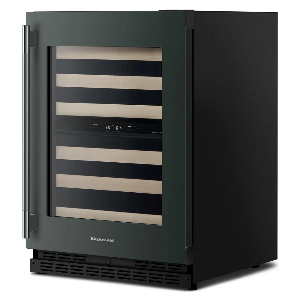 Kitchenaid KUWR524SJP 24" Undercounter Wine Cellar with Full-Extension Wood-Front Racks - Image 9