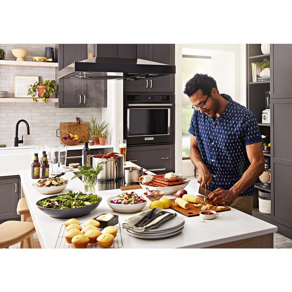 Kitchenaid KVIB606DBS 36" Island-Mount, 3-Speed Canopy Hood - Image 22