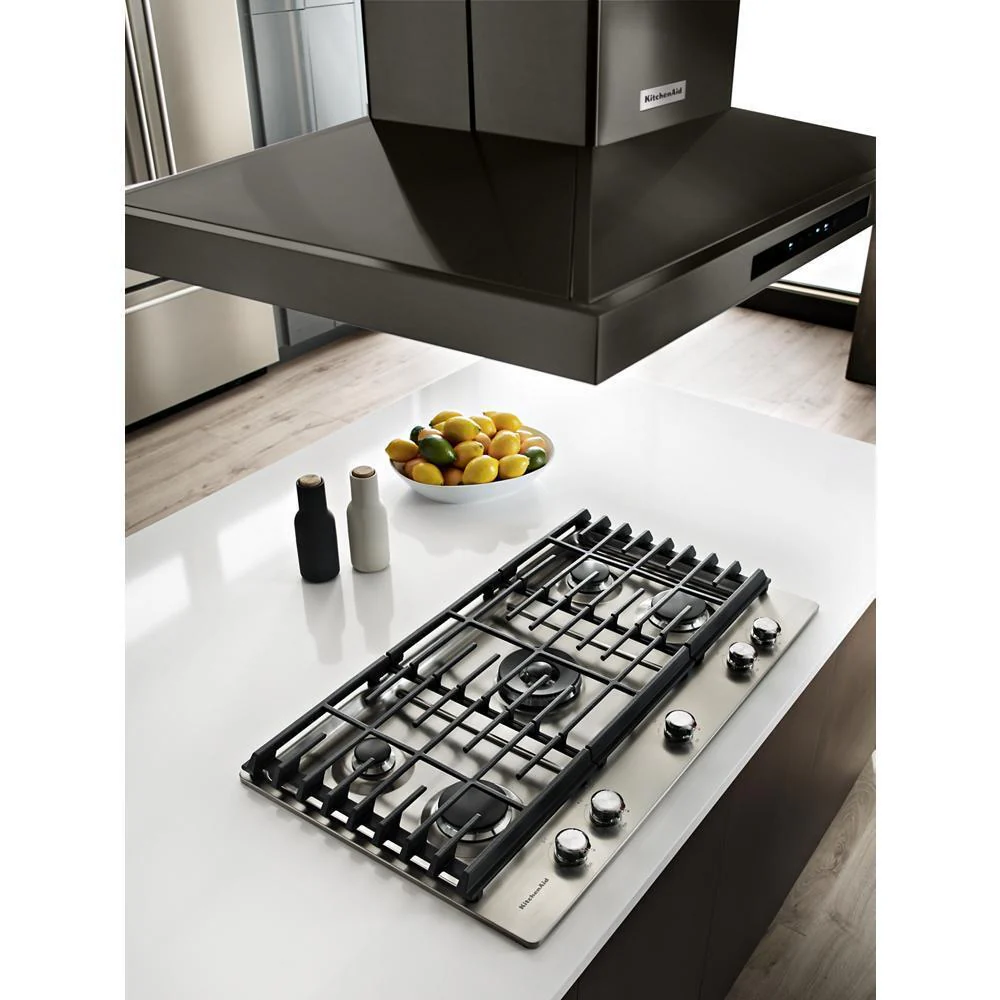 Kitchenaid KVIB606DBS 36" Island-Mount, 3-Speed Canopy Hood - Image 5