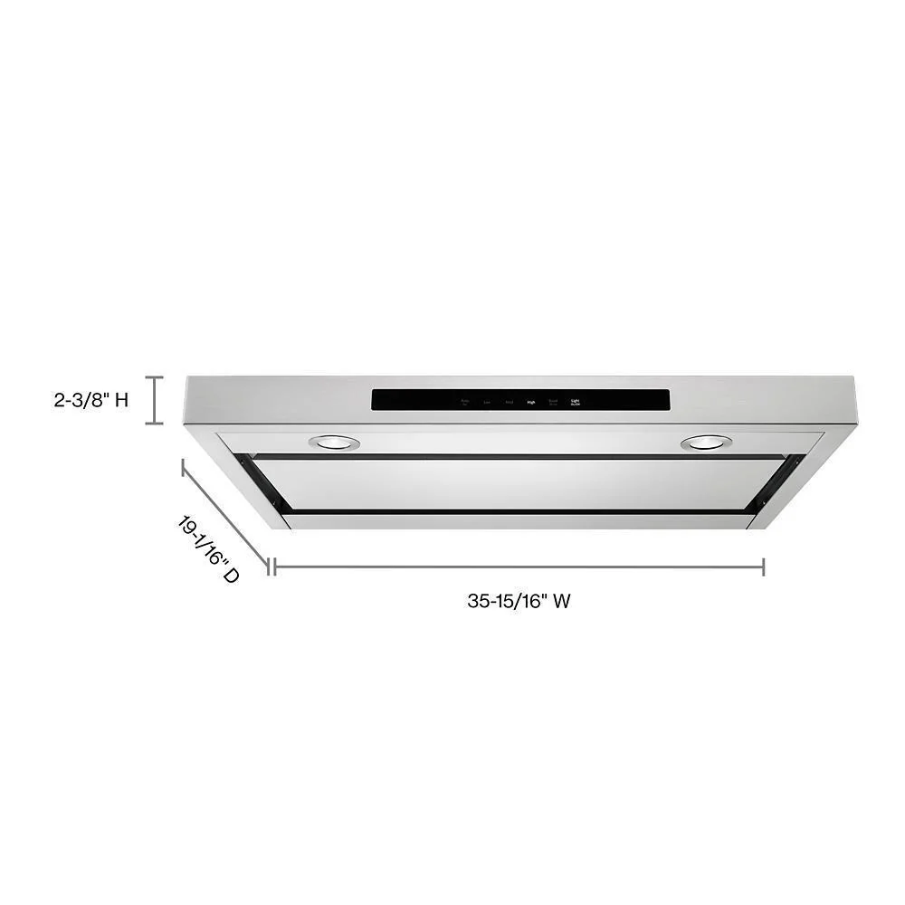 Kitchenaid KVUB406GSS 36" Low Profile Under-Cabinet Ventilation Hood - Image 3