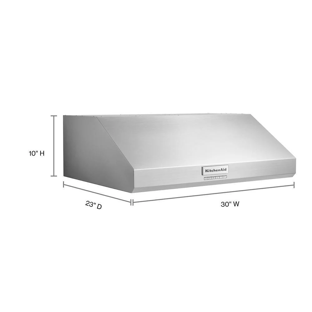 Kitchenaid KVUC600KSS 30" 585 CFM Motor Class Commercial-Style Under-Cabinet Range Hood System - Image 8