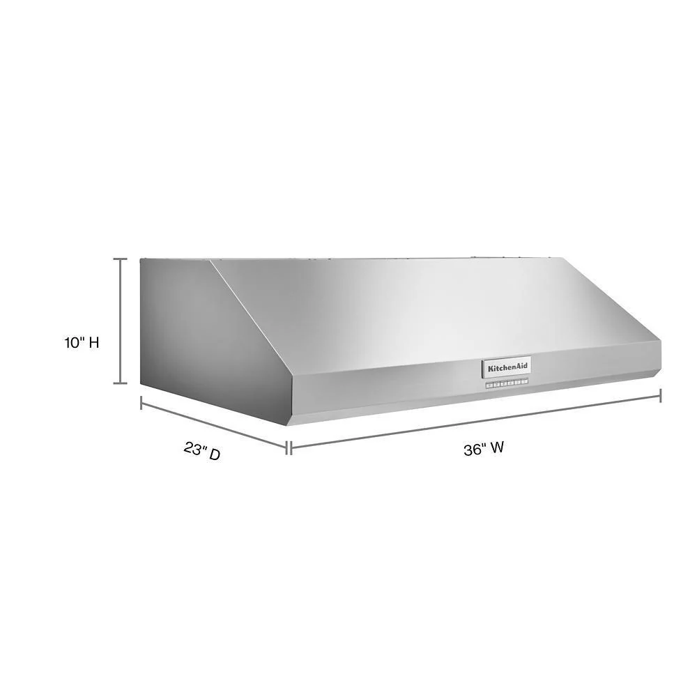 Kitchenaid KVUC606KSS 36" 585 CFM Motor Class Commercial-Style Under-Cabinet Range Hood System - Image 8