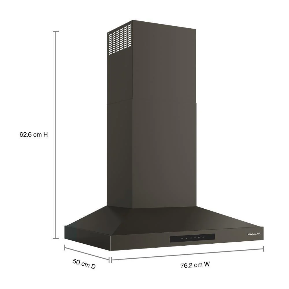 KVWC730SBE KitchenAid® 30-inch Wall-Mount, 4-Speed Canopy Hood - Image 2