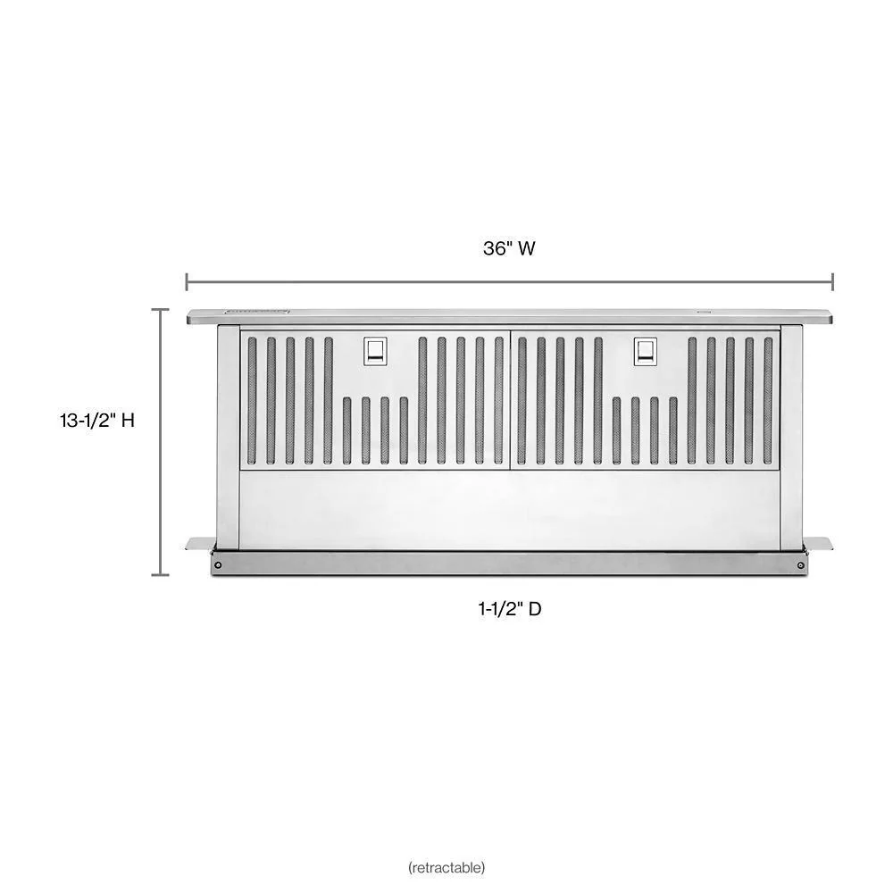 Kitchenaid KXD4636YSS 36" Retractable Downdraft Ventilation System - Image 2