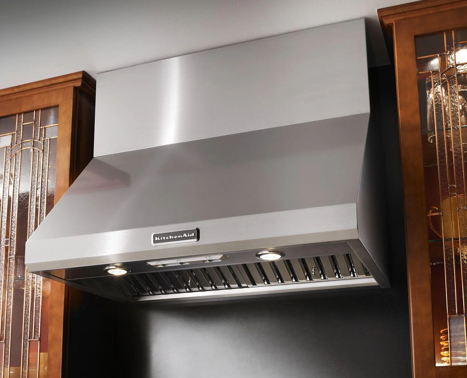 Kitchenaid KXW8736YSS 36'' Wall-Mount 600-1200 CFM Canopy Hood, Commercial-Style Stainless Steel - Image 2