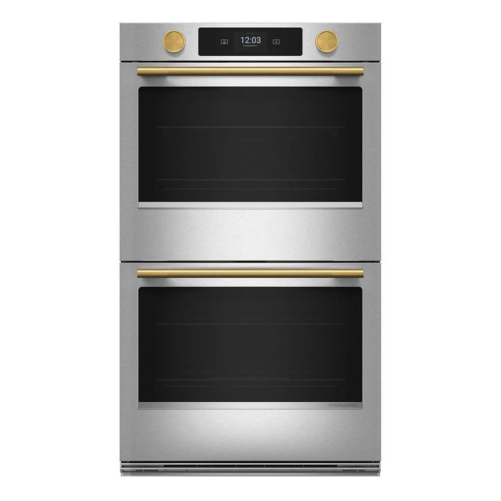Kitchenaid W11774418 Brass Handle and Knob Hardware Accessory Kit for KitchenAid® 30" Double Wall Oven & Microwave Combo - Image 2