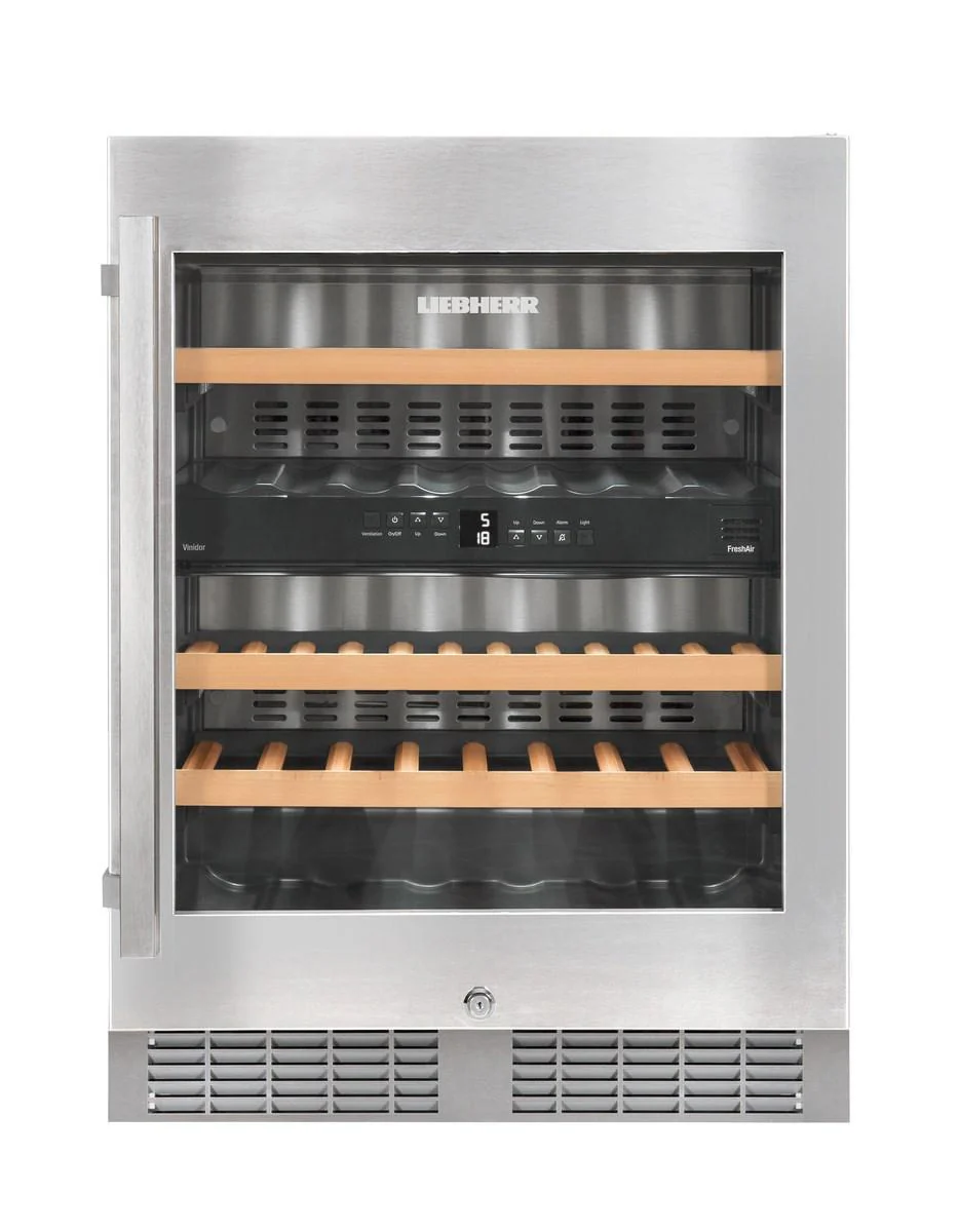 Liebherr WU3400 Undercounter Wine Cabinet, 24", Lock, 2 Zone, Reversible Door - Image 7