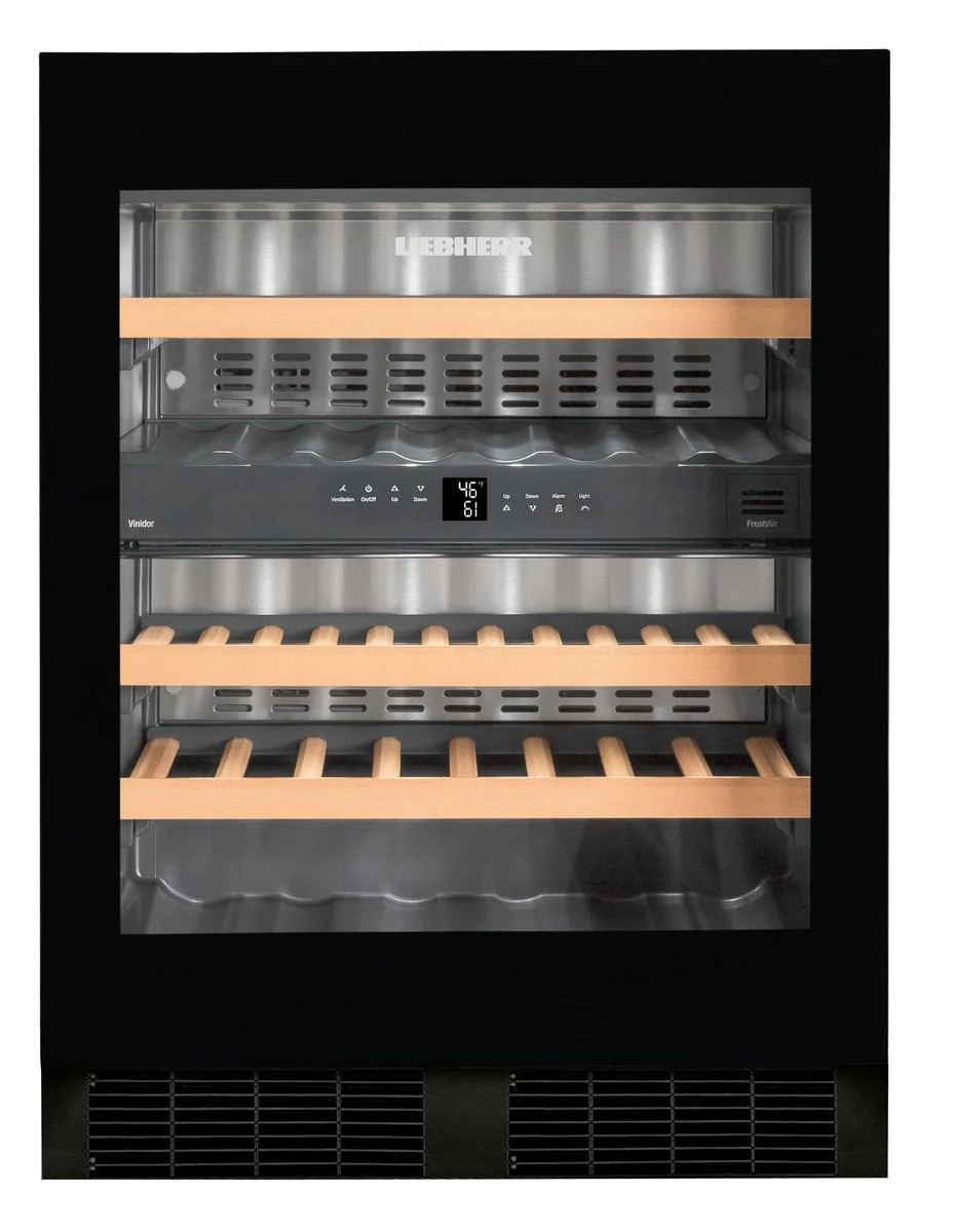 Liebherr WUGB3400 Undercounter Wine Cabinet, 24", Lock, 2 Zone, Reversible Door - Image 4