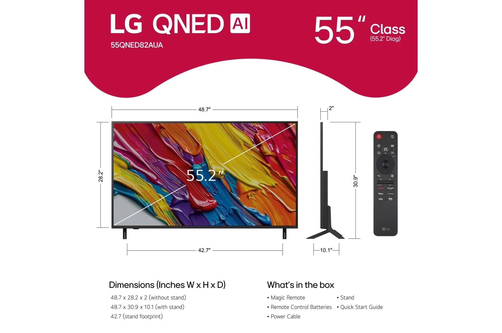 Lg 55QNED82AUA 55 Inch Class LG QNED AI QNED82A 4K Smart TV 2025 - Image 13