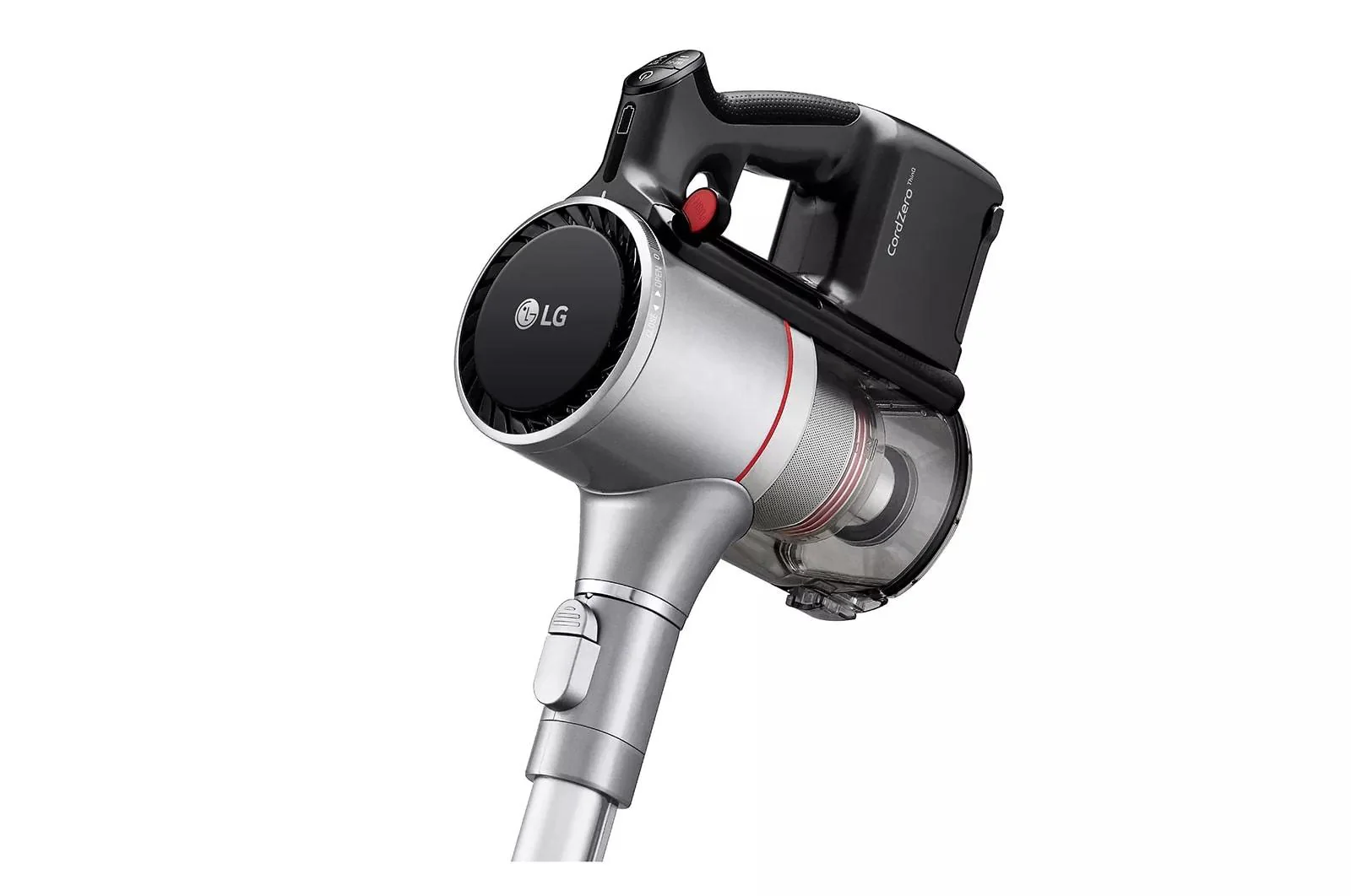 Lg A925KSM CordZero™ Kompressor® Cordless Stick Vacuum with Dual Floor Max Nozzle - Matte Silver - Image 5