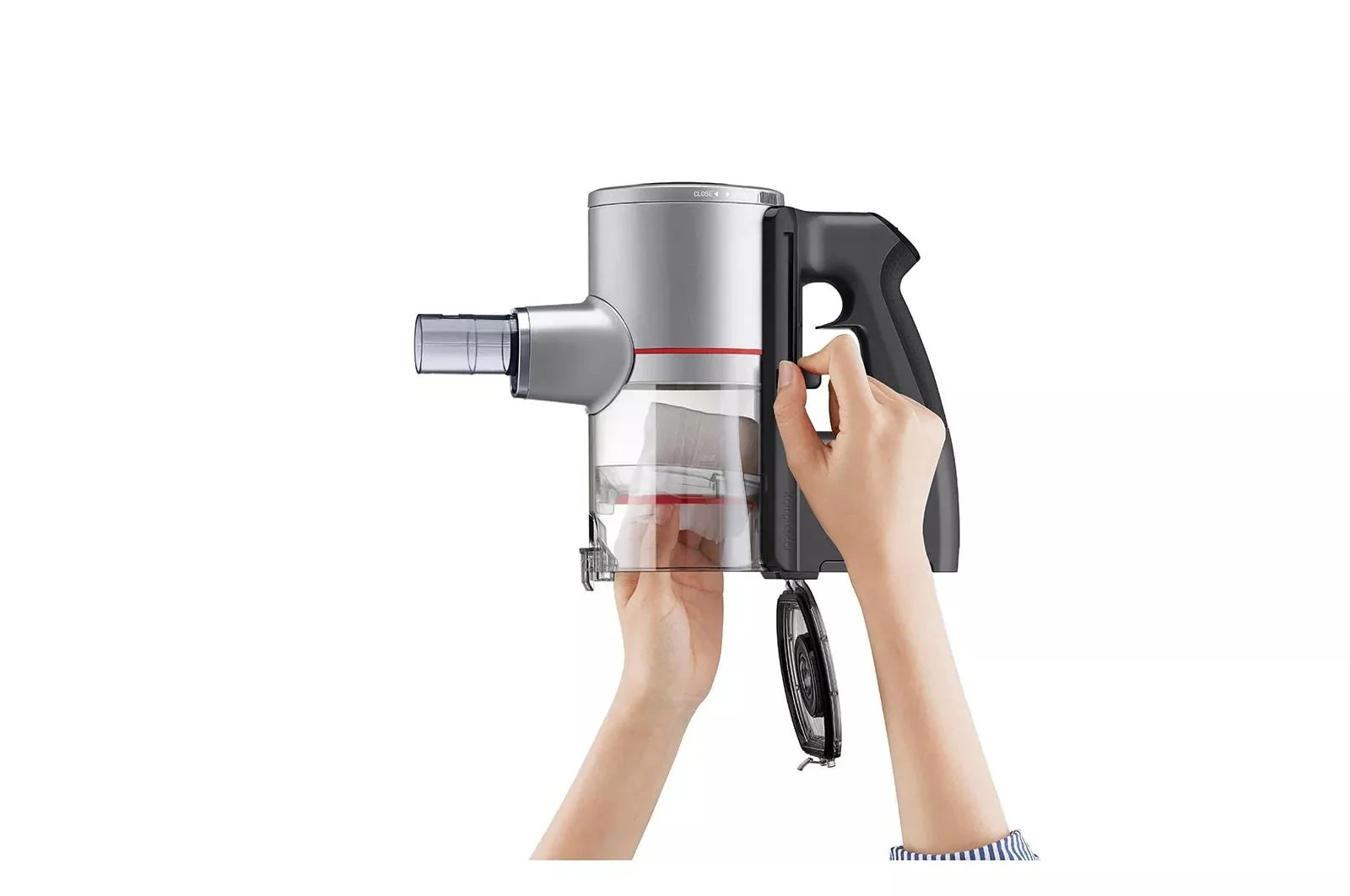 Lg A925KSM CordZero™ Kompressor® Cordless Stick Vacuum with Dual Floor Max Nozzle - Matte Silver - Image 7