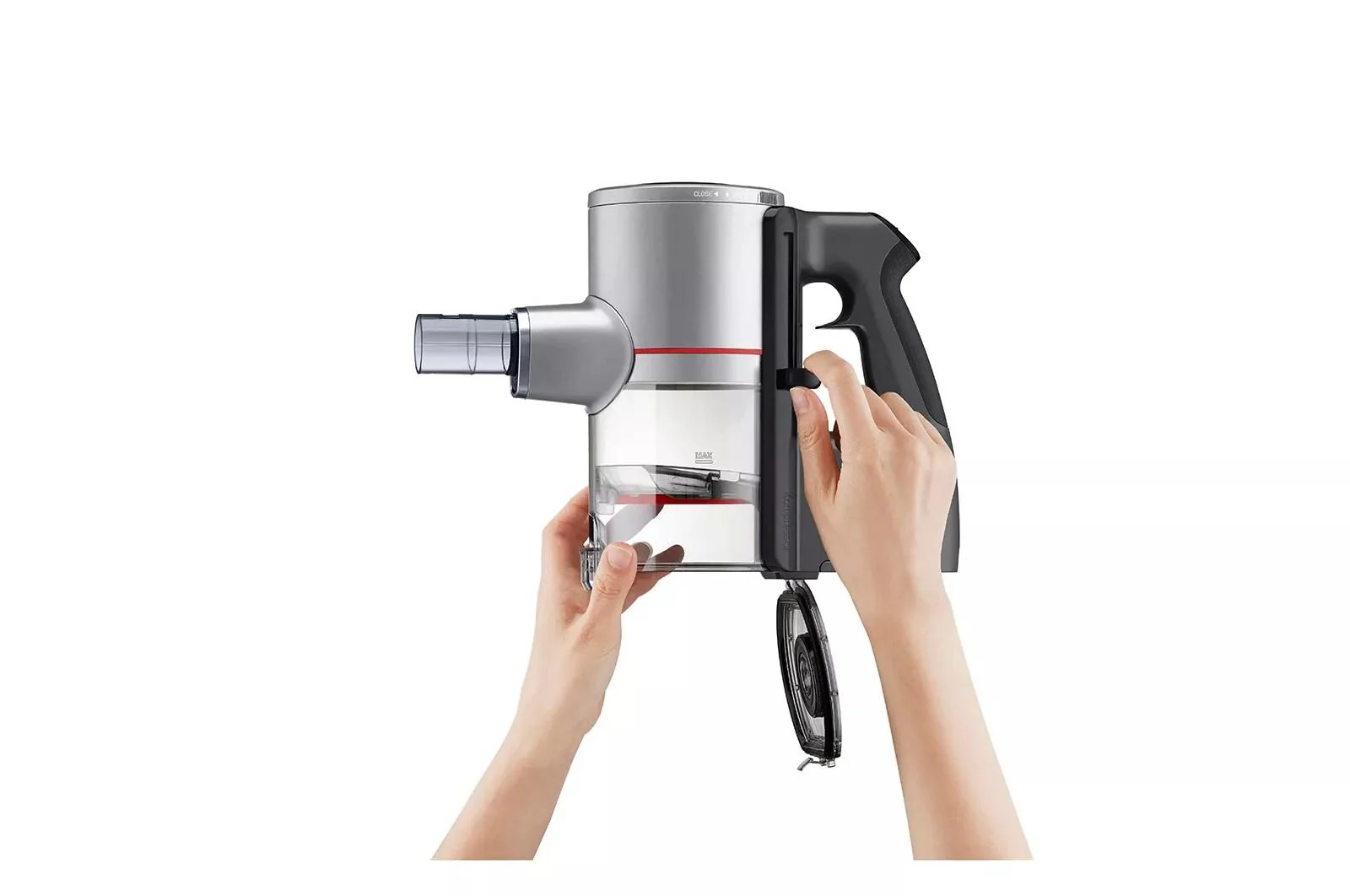 Lg A925KSM CordZero™ Kompressor® Cordless Stick Vacuum with Dual Floor Max Nozzle - Matte Silver - Image 8