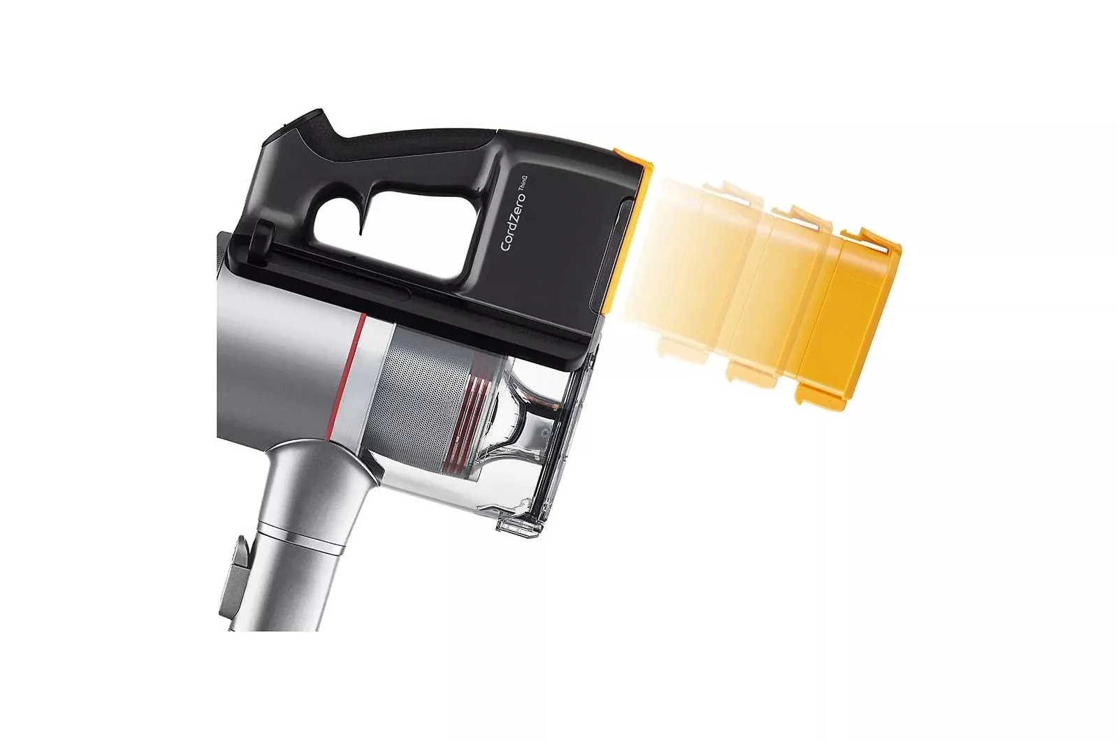 Lg A925KSM CordZero™ Kompressor® Cordless Stick Vacuum with Dual Floor Max Nozzle - Matte Silver - Image 9