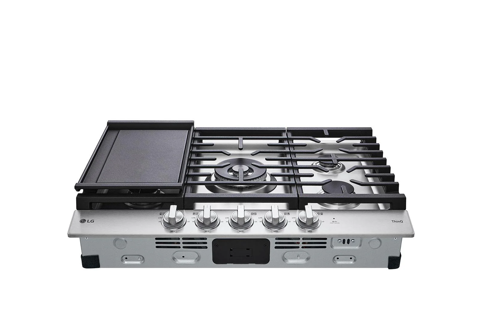 Lg CBGJ3027S 30 Inch Smart Gas Cooktop with UltraHeat™ 22K BTU Dual Burner and LED Knobs - Image 3