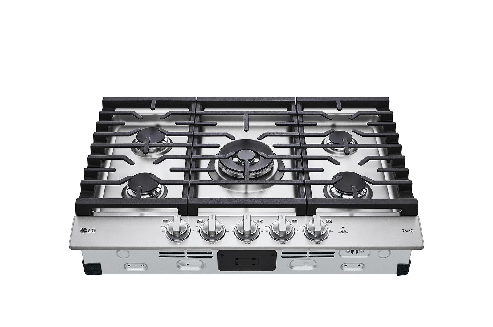 Lg CBGJ3027S 30 Inch Smart Gas Cooktop with UltraHeat™ 22K BTU Dual Burner and LED Knobs - Image 4