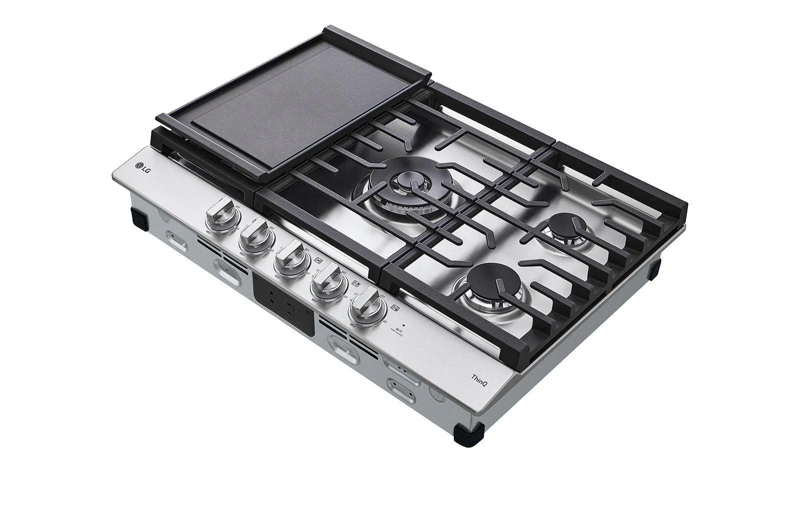 Lg CBGJ3027S 30 Inch Smart Gas Cooktop with UltraHeat™ 22K BTU Dual Burner and LED Knobs - Image 6