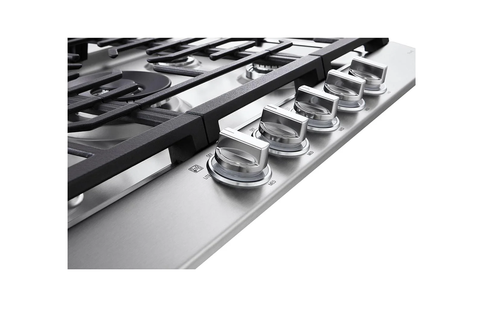 Lg CBGJ3027S 30 Inch Smart Gas Cooktop with UltraHeat™ 22K BTU Dual Burner and LED Knobs - Image 7