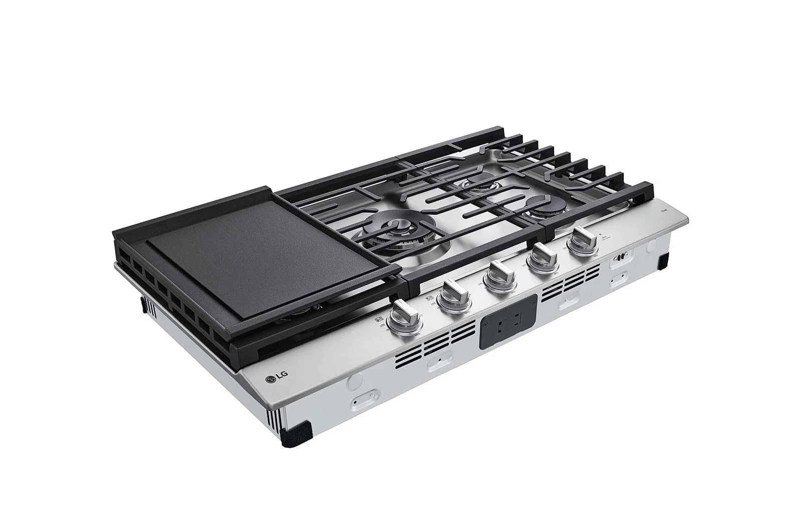 Lg CBGJ3627S 36" Smart Gas Cooktop with UltraHeat™ 22K BTU Dual Burner and LED Knobs - Image 5