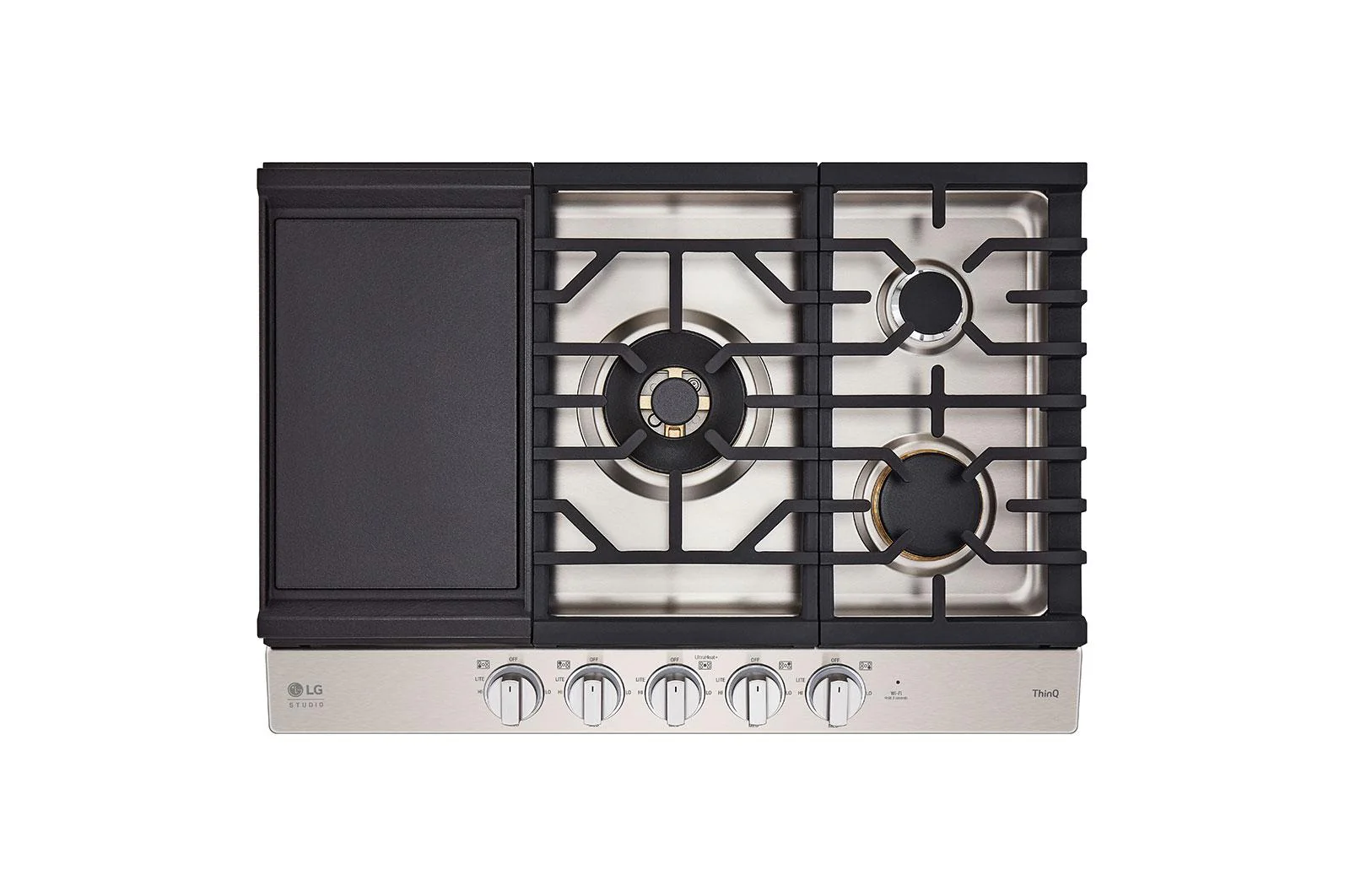 CBGS3028S LG STUDIO 30 Inch UltraHeat™ Gas Cooktop with EasyClean® - Image 4