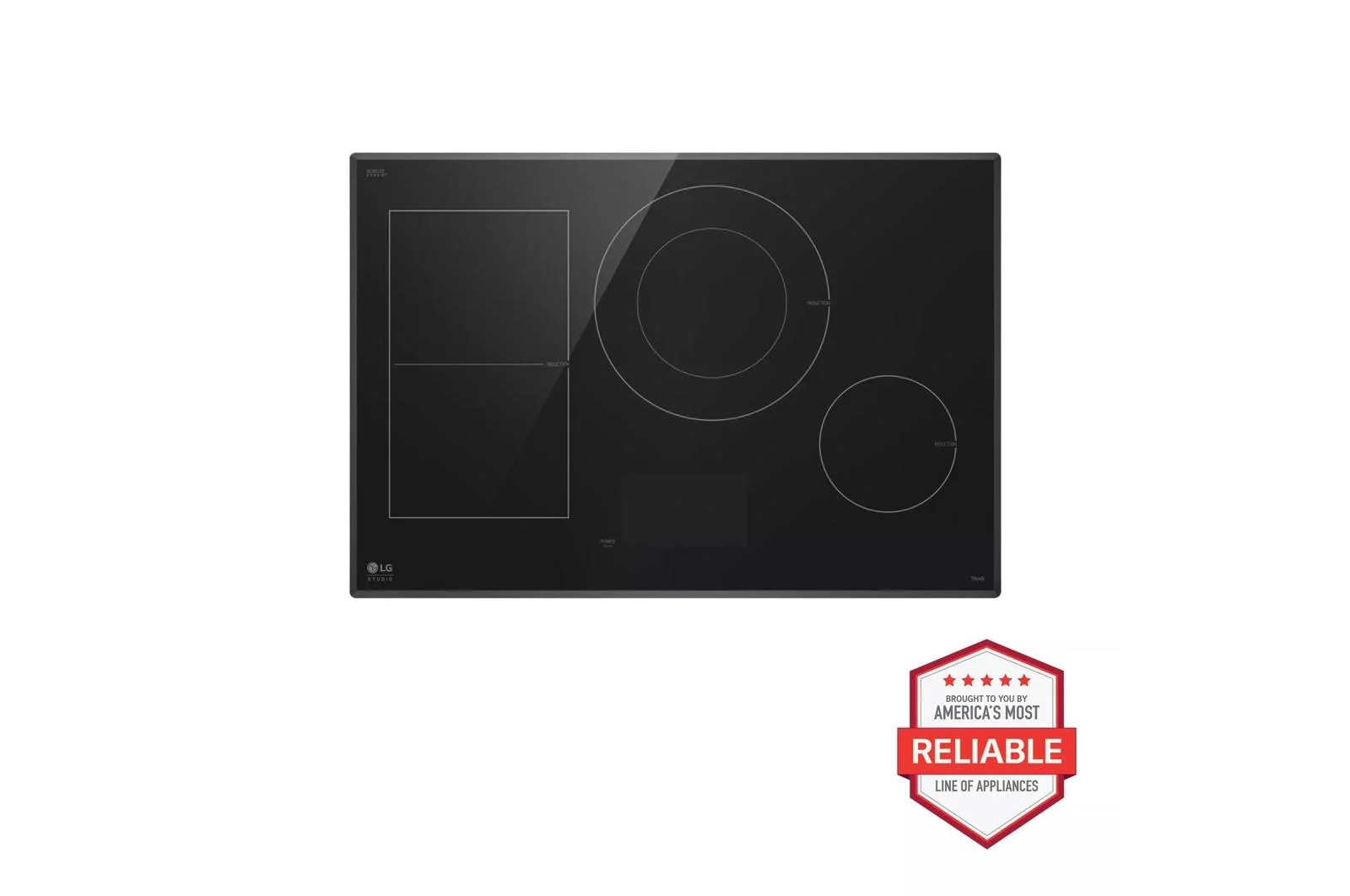 CBIS3018BE LG STUDIO 30 Inch Induction Cooktop with 4 Burners and Flexible Cooking Zone - Image 8
