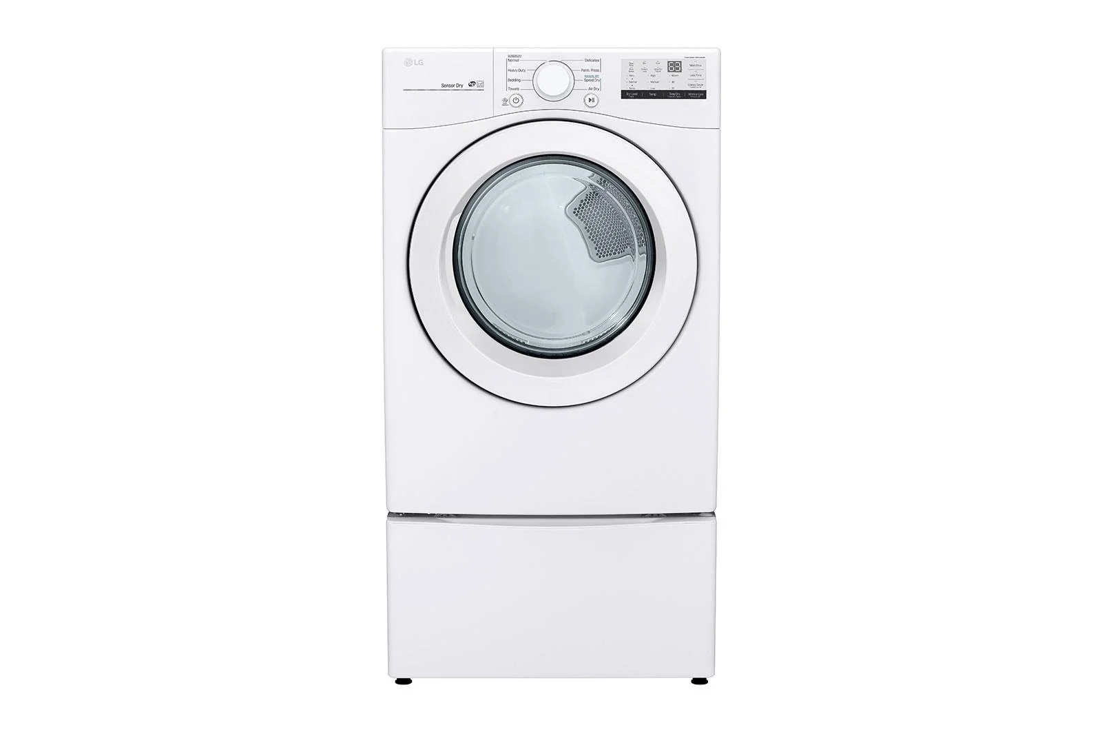 Lg DLE3400W 7.4 cu. ft. Large Capacity Electric Dryer - White