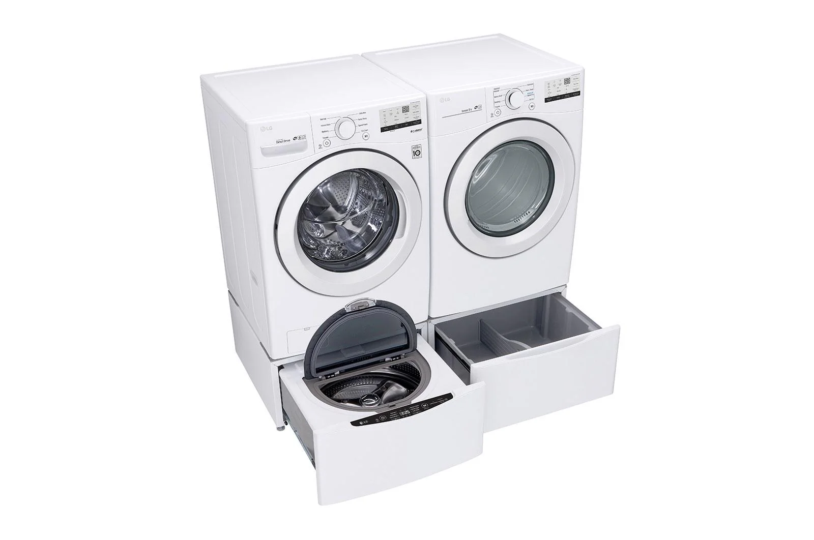 Lg DLE3400W 7.4 cu. ft. Large Capacity Electric Dryer - White - Image 11