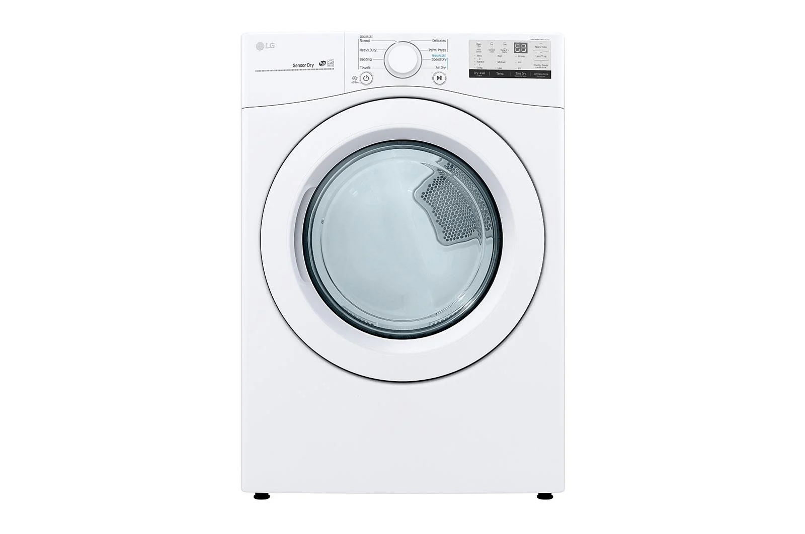 Lg DLE3400W 7.4 cu. ft. Large Capacity Electric Dryer - White - Image 2