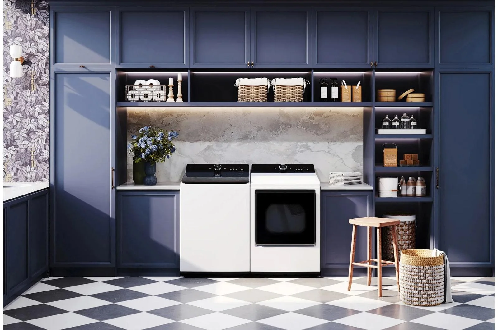 Lg DLEX8600WE 7.3 cu. ft. Ultra Large High Efficiency Electric TurboSteam™ LG EasyLoad™ Door, Wi-Fi Connectivity, White - Image 21