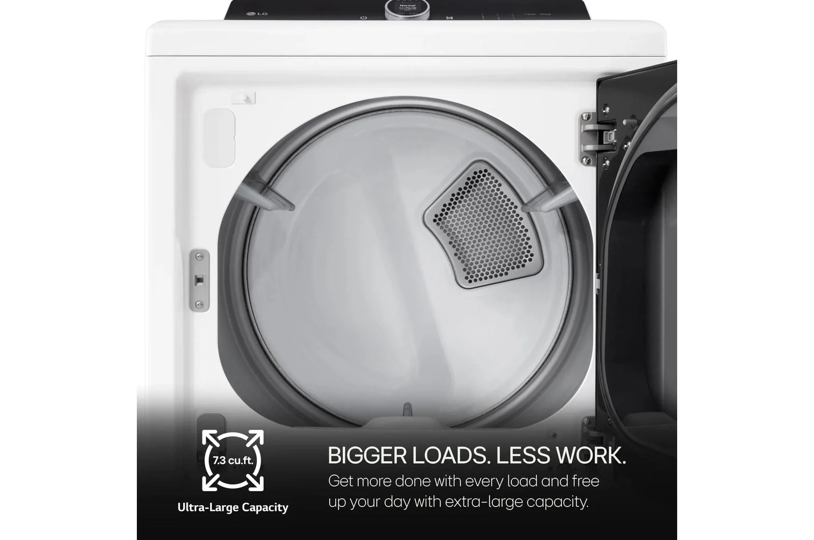 Lg DLEX8600WE 7.3 cu. ft. Ultra Large High Efficiency Electric TurboSteam™ LG EasyLoad™ Door, Wi-Fi Connectivity, White - Image 6
