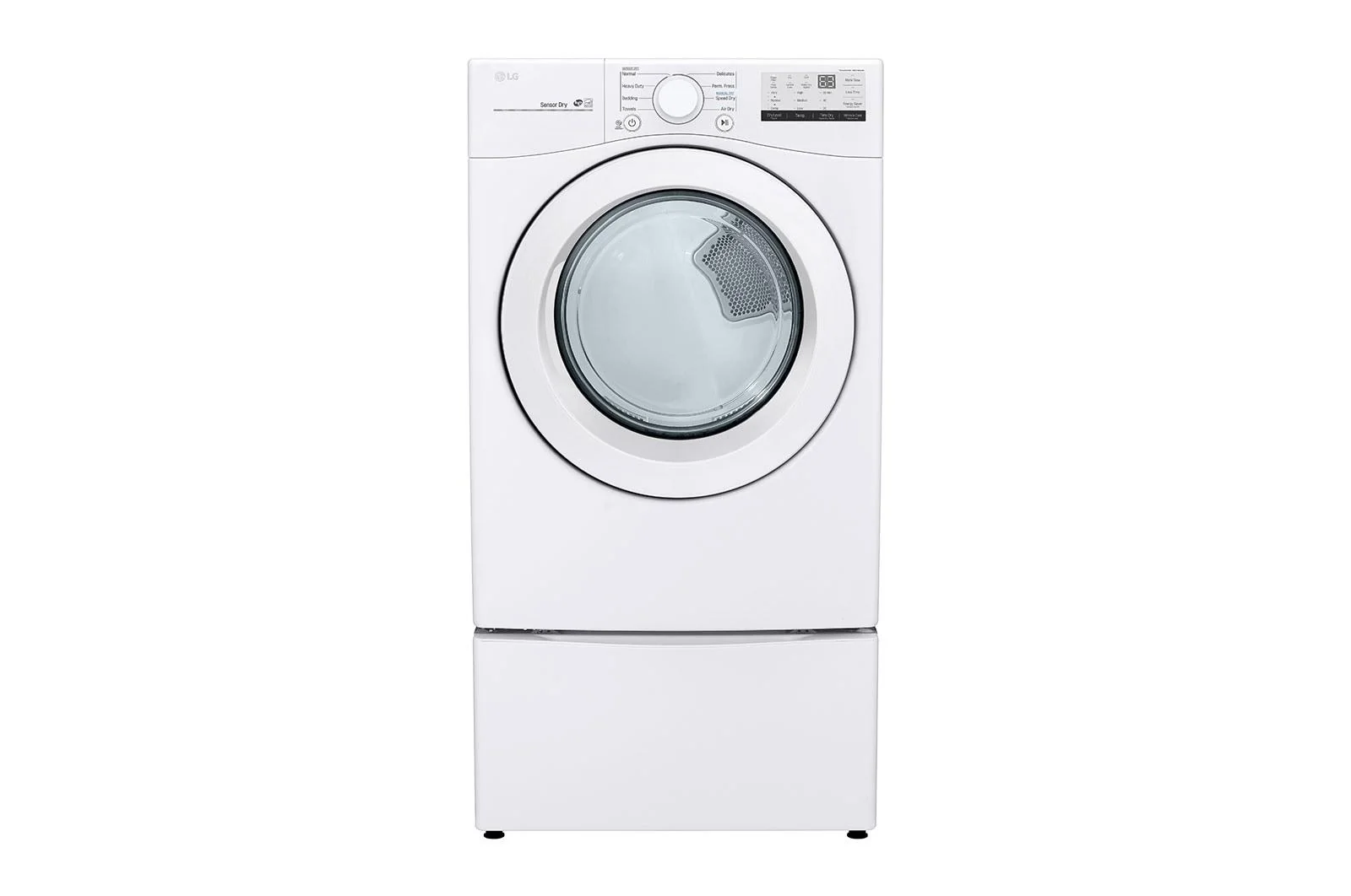 Lg DLG3401W 7.4 cu. ft. Ultra Large Capacity Front Load Gas Dryer - White