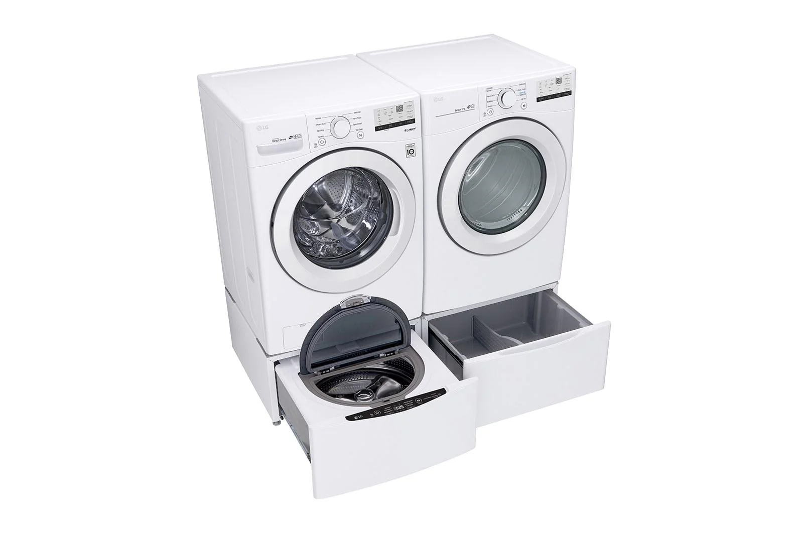 Lg DLG3401W 7.4 cu. ft. Ultra Large Capacity Front Load Gas Dryer - White - Image 11