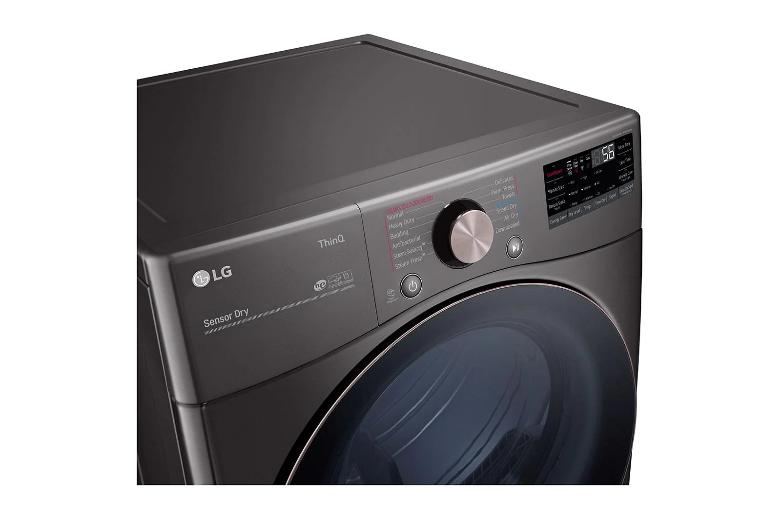 Lg DLGX4001B 7.4 cu. ft. Ultra Large Capacity Smart Wi-Fi Enabled Front Load Gas Dryer with TurboSteam™ and Built-In Intelligence - Image 6