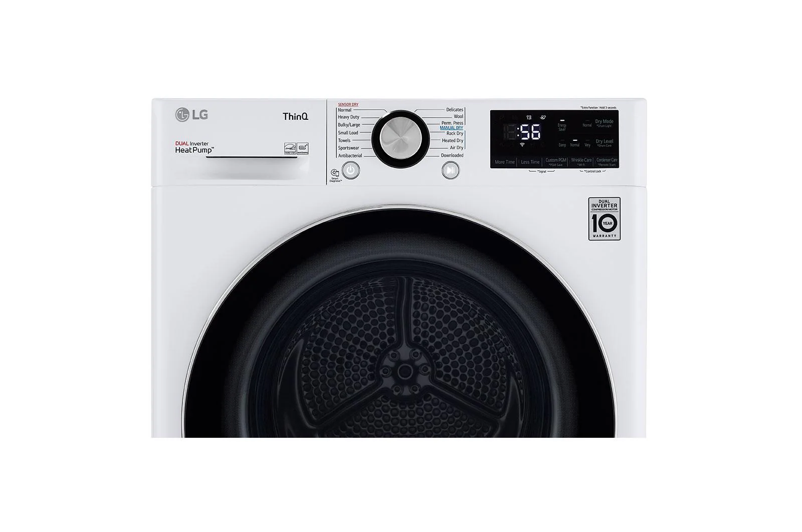 Lg DLHC1455W 4.2 cu. ft. Smart Wi-Fi Enabled Compact Front Load Dryer with Dual Inverter HeatPump™ Technology - Image 5