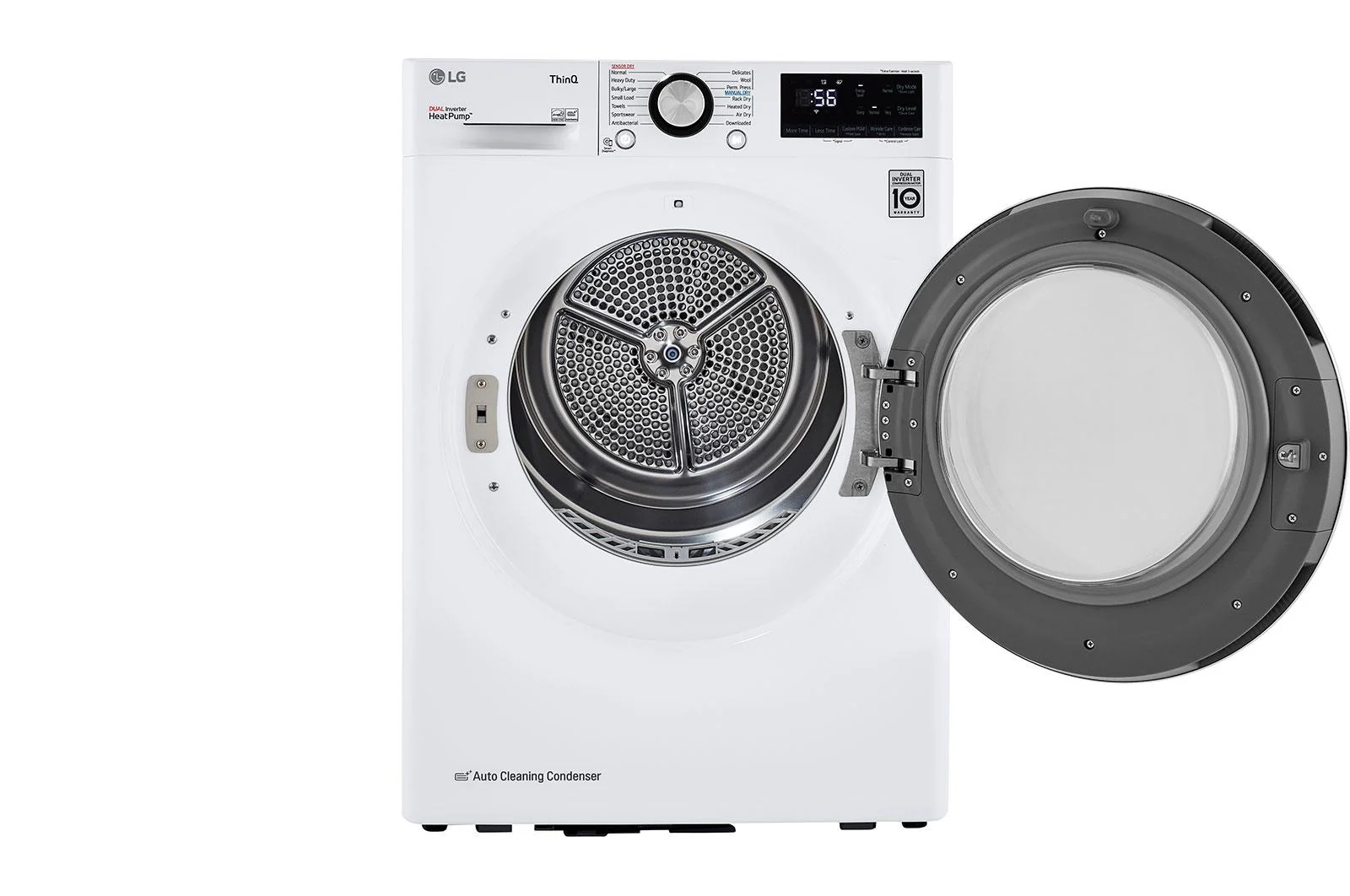 Lg DLHC1455W 4.2 cu. ft. Smart Wi-Fi Enabled Compact Front Load Dryer with Dual Inverter HeatPump™ Technology - Image 7