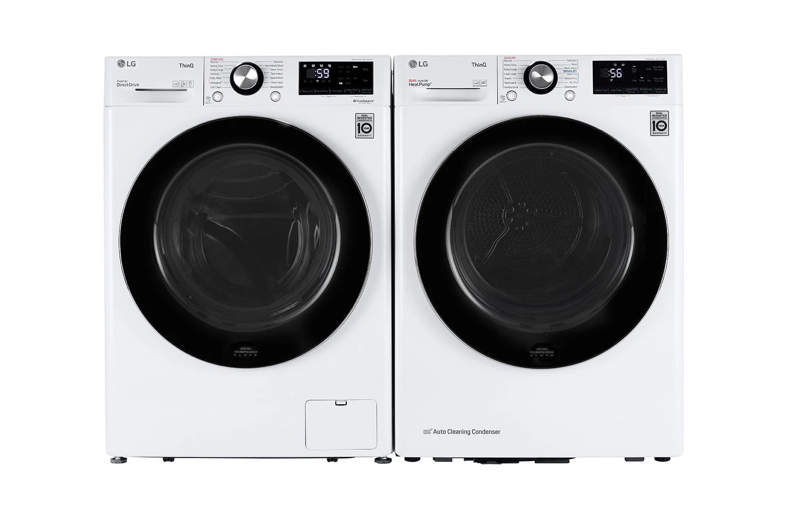 Lg DLHC1455W 4.2 cu. ft. Smart Wi-Fi Enabled Compact Front Load Dryer with Dual Inverter HeatPump™ Technology - Image 9