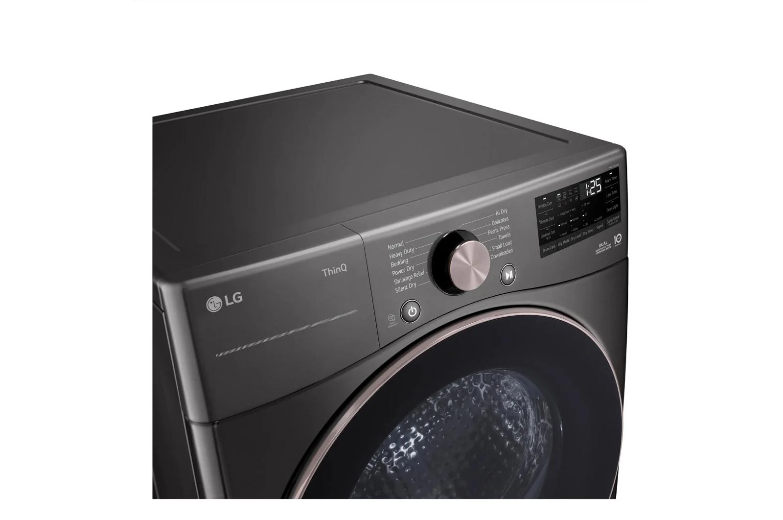 Lg DLHC4002B 7.8 cu. ft. Ultra Large Capacity Heat Pump Ventless Dryer, Wi-Fi Connectivity Black Steel - Image 11