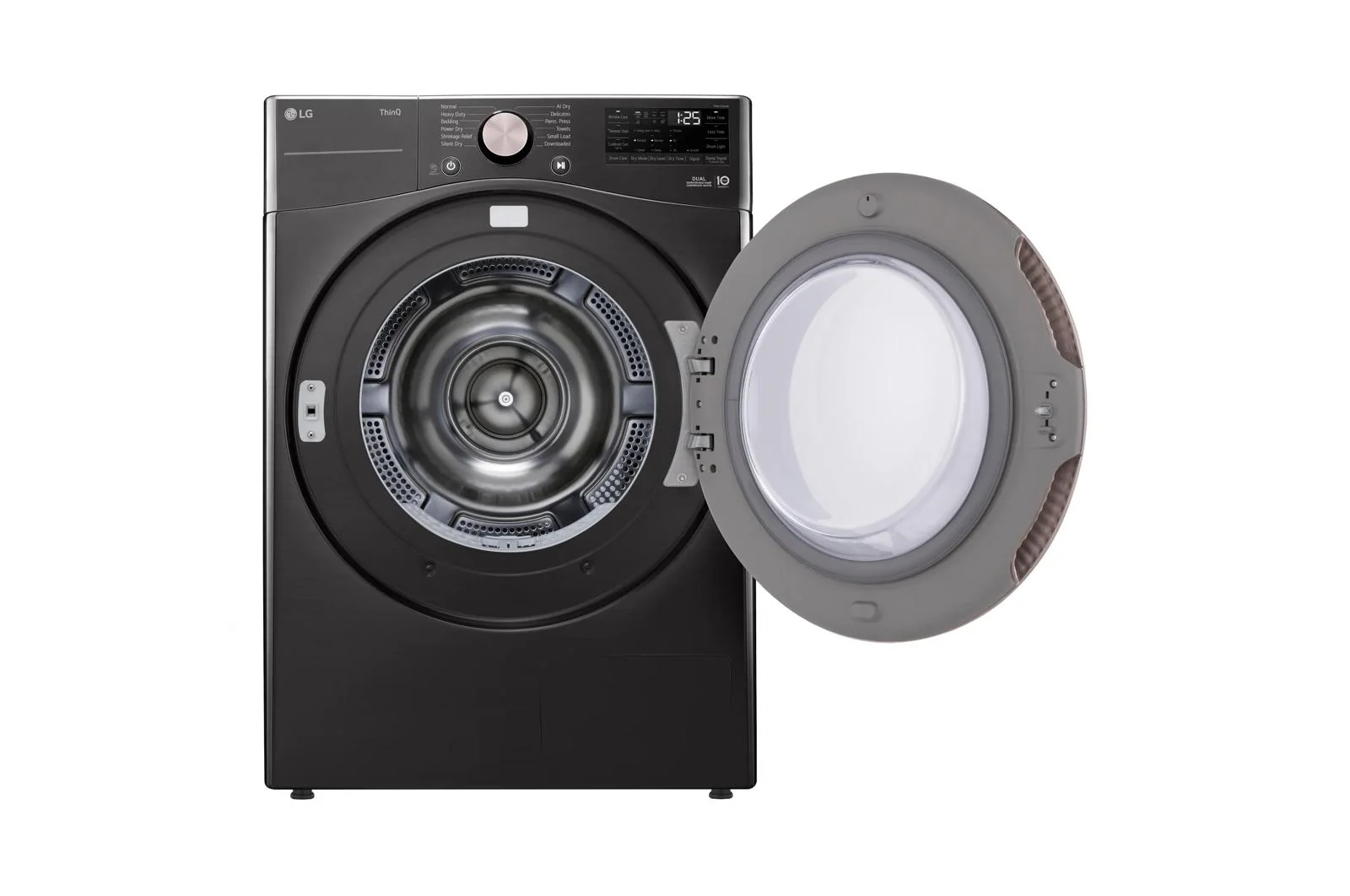 Lg DLHC4002B 7.8 cu. ft. Ultra Large Capacity Heat Pump Ventless Dryer, Wi-Fi Connectivity Black Steel - Image 8