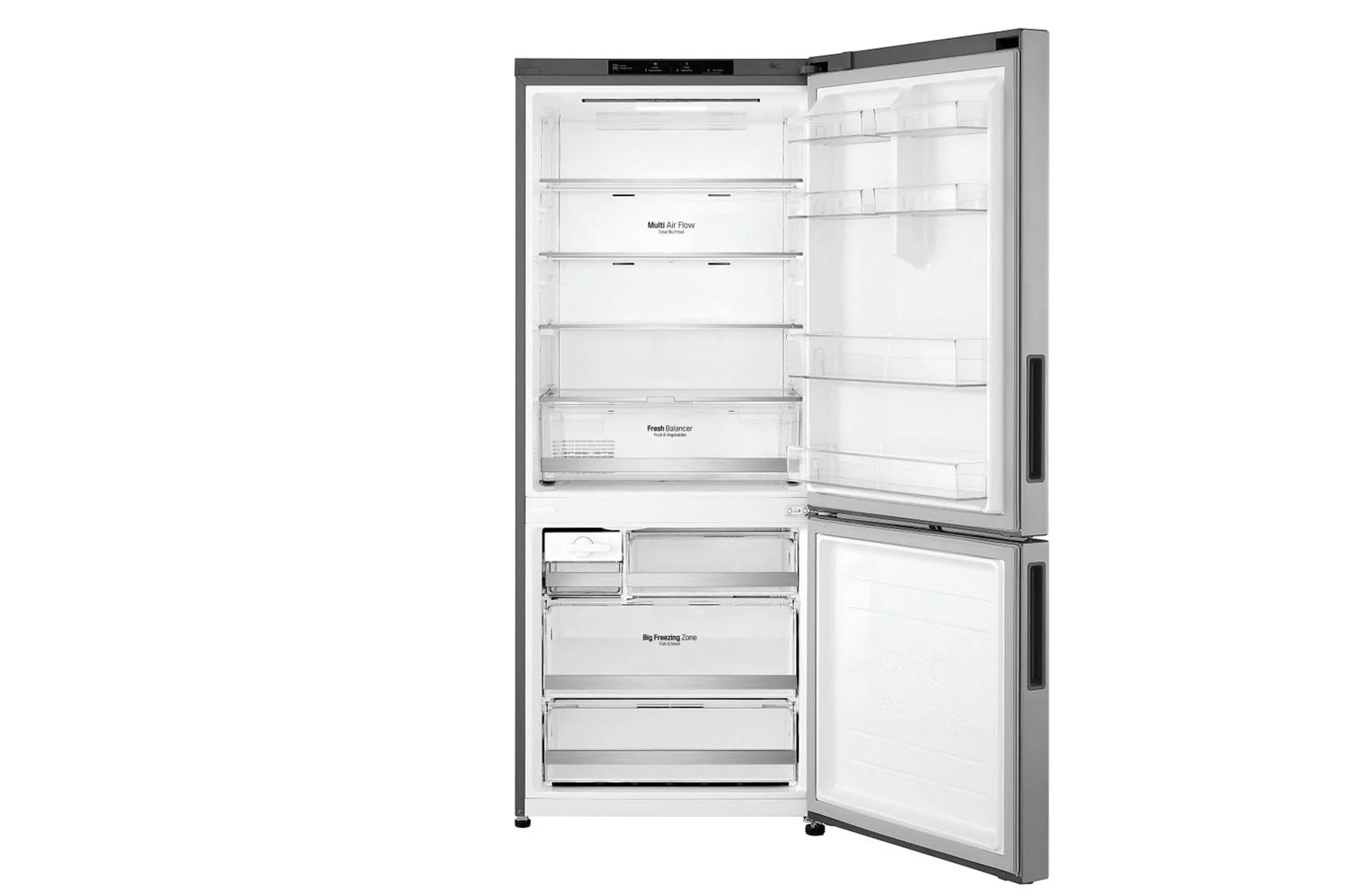 Lg LBNC15231V 15 cu. ft. 28-inch Wide Bottom Freezer Refrigerator - Stainless Steel - Image 4